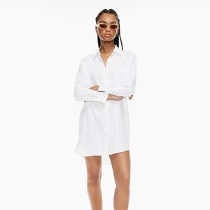 ARITZIA Wilfred Free Boyfriend Linen Dress